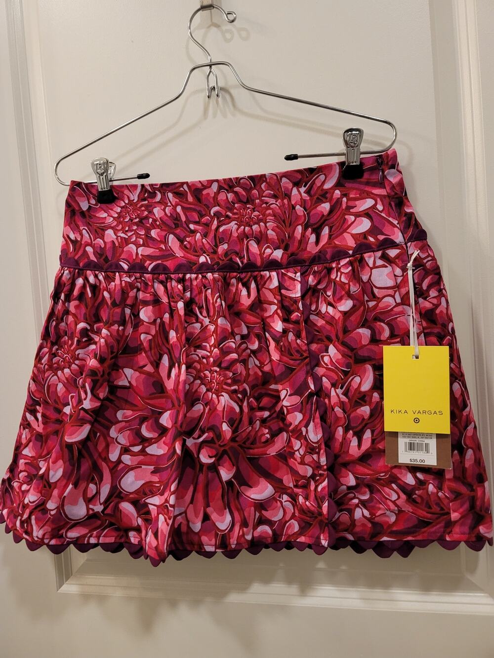 KiKa Vargas Scalloped Hem Mini Skirt
